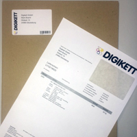 Sticky invoice paper
