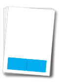DK-STOFO-CARD003 - Adhesive flip card with shiny surface